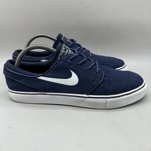 Nike SB Zoom Stefan Janoski Canvas Skate Sneakers Men Size 9 Blue Low Top Shoes